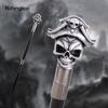 Weißer Hut Piraten Totenkopf Kopf Gehstöcke Mode Stock Dekorative Stöcke Halloween für Cosplay Partys, für Cosplay & Party 93cm