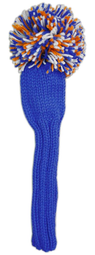 Jan Craig Handmade Fairway Wood Headcover, Atlantic/Orange/White