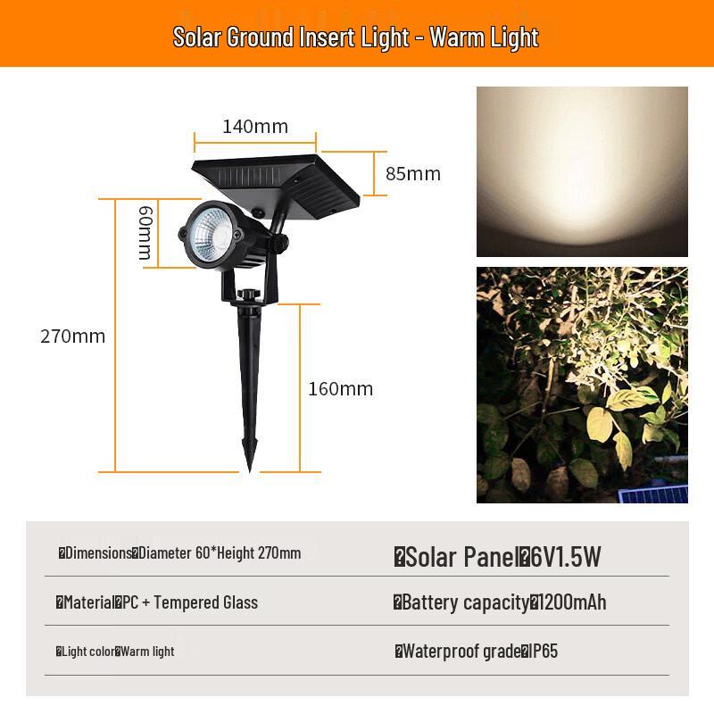 Solar LED Outdoor Garden Pathway Light