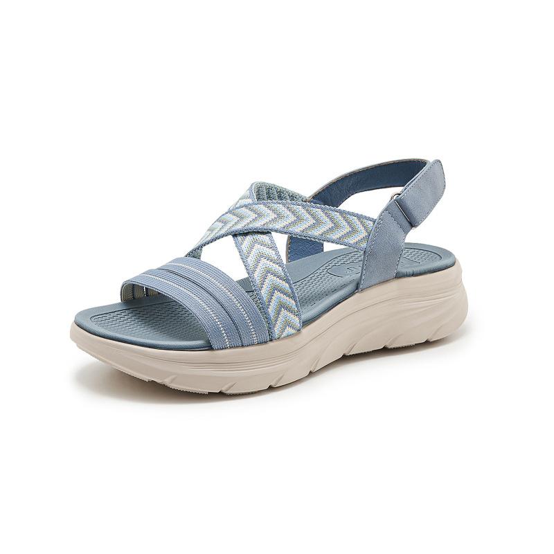 2025 New Sandals For Women Light Sports Style Comfortable Rubber Large-Sized Thick-Soled Slippers For Summer Middle-Aged People