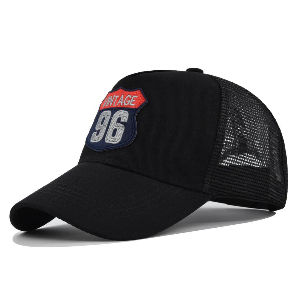 Cap Cartoon Baseball Embroidered Adjustable Duck Tongue Hat Breathable Mesh Cap