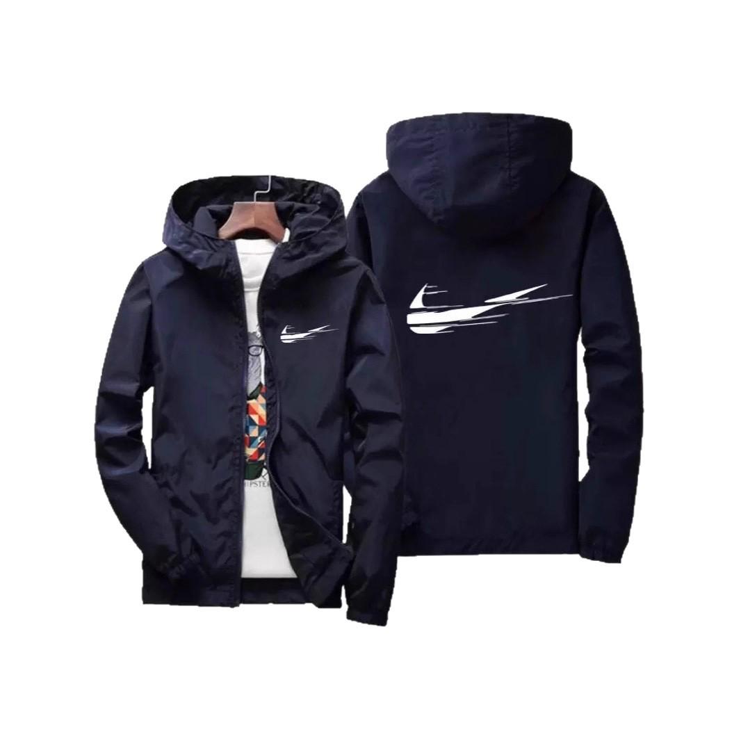 

Чоловіча повсякденна толстовка з капюшоном у корейському стилі - Модна весняно-осіння великого розміру M темно-синього кольору