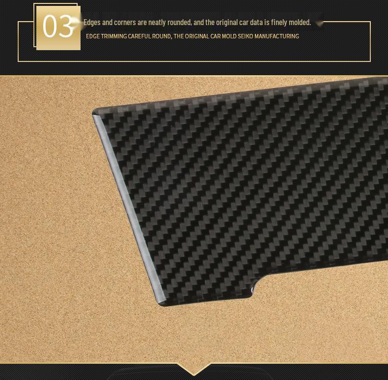 Compatible Carbon Fiber Interior Accessories for VW Golf 7: Console, Gear Shift, Cup Holder, A/C, Navigation Decor.