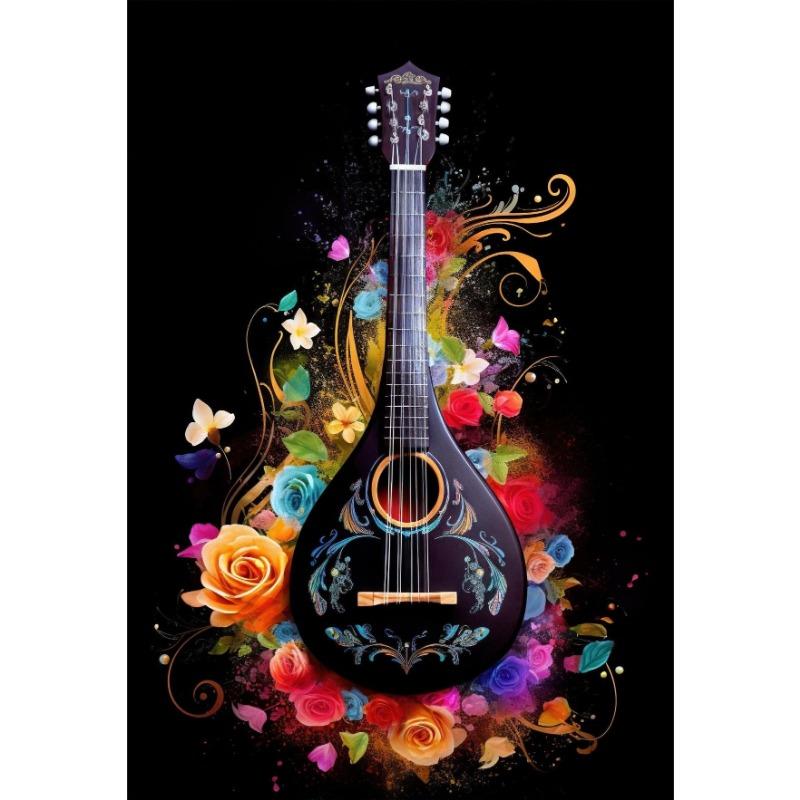 Classic Fashion Instruments Piano Guitar Music Festival Poster Canvas Paintings Wall Art Pictures Music Studio Home Decor