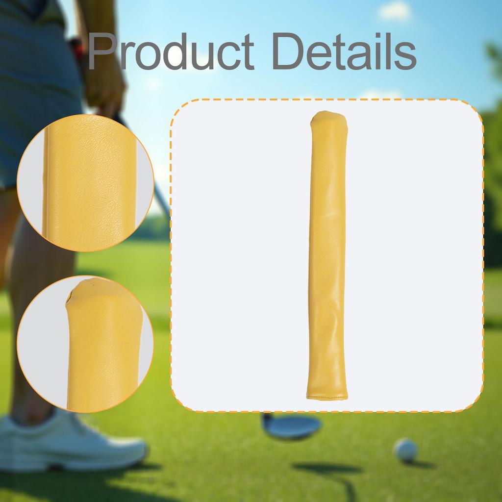 Golf Accessories PU Leather Alignment Stick Cover Waterproof Club Protection Headcover for Golf Clubs