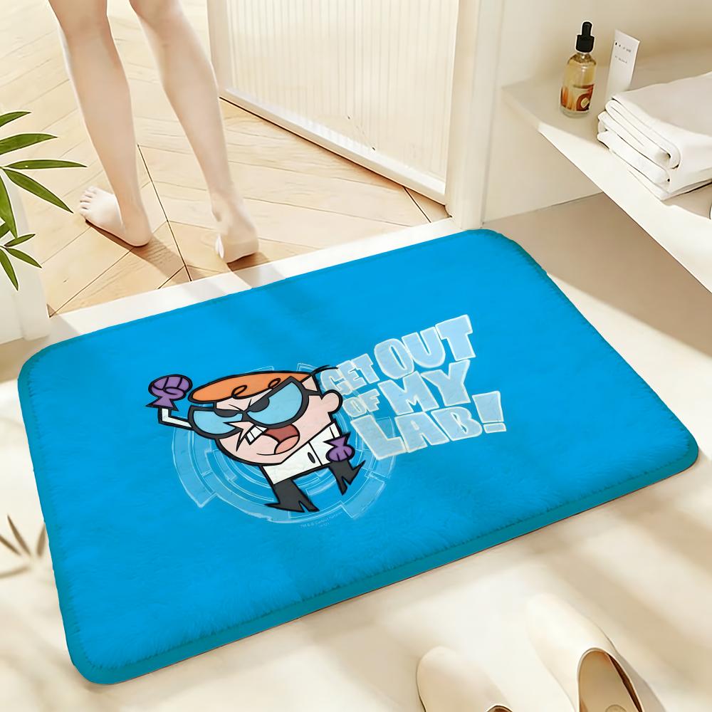 Soft Absorbent Non-Slip Rug Cartoon Dexter's Laboratory Floor Mat Home Decor Doormat Bedroom Floor Mat Shower Carpet