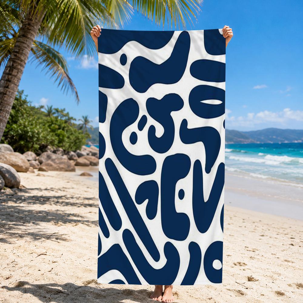 Textile A-African Style Fabric Prints Towel Dry Microfiber Bath Towel for Swimming Surfing Camping Unisex Holiday