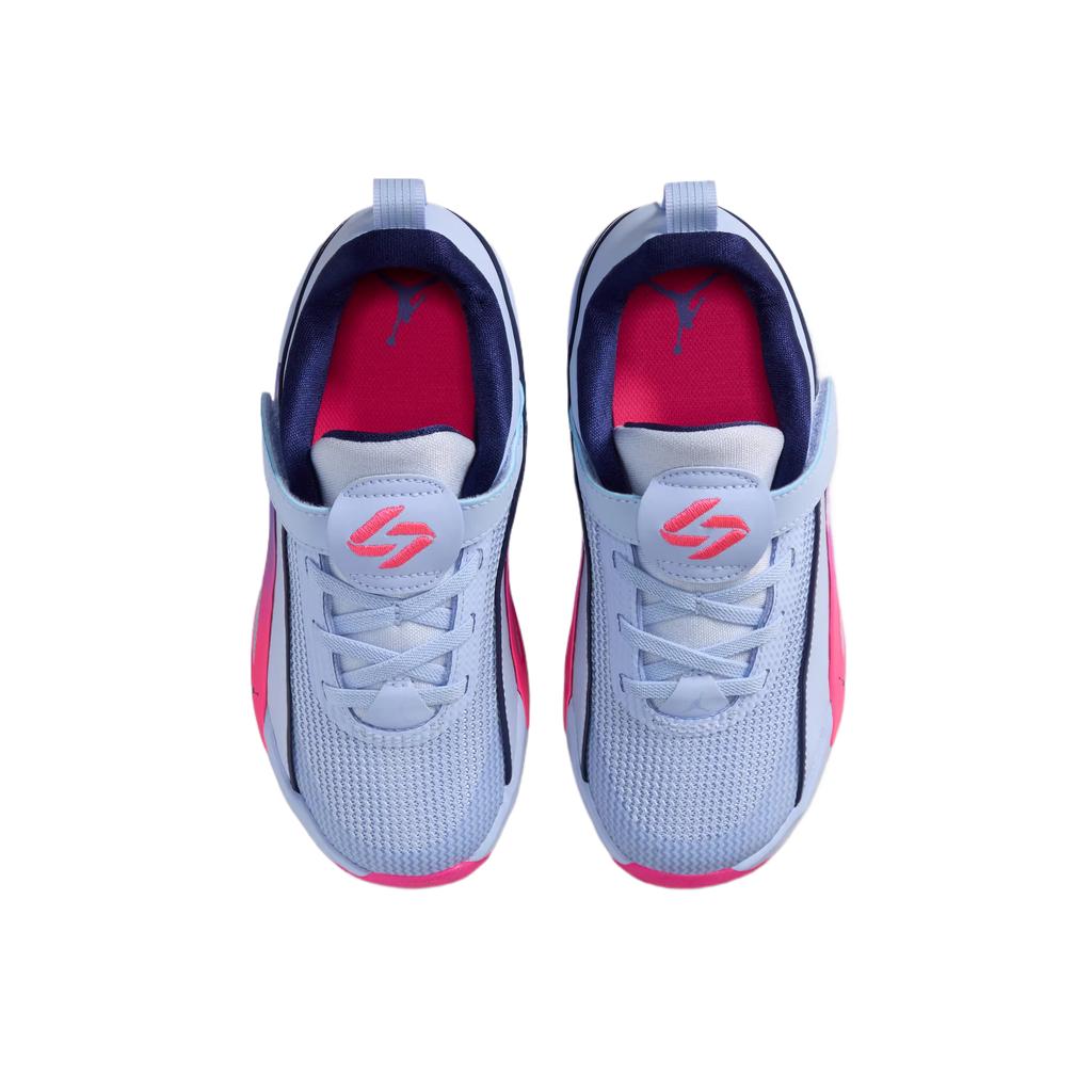 Air Jordan Luka 5 PS Light Marine Blue Void Kids Sneakers Sapphire Hyper-Pink IW9039-500