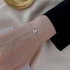 Korean Cute Star Moon Butterfly Pendant Bracelet Girl Trendy Elegant Shiny Zirconia Adjustable Chain Bracelet Women Jewelry Gift