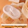 Transparent 2-Cavity Dessert Packaging Boxes