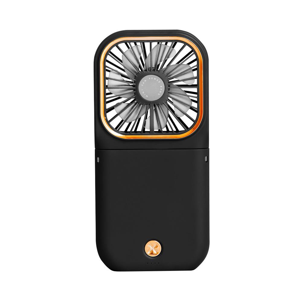 Foldable Neck Hanging Mini USB Fan: Portable Handheld and Desktop Stand Fan.