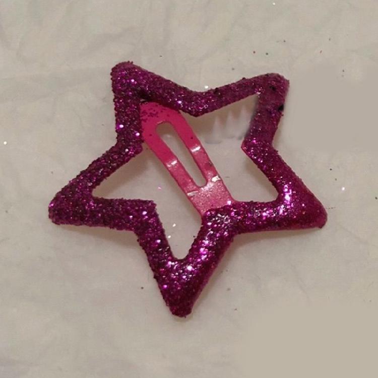 Metal Hairpin Five-pointed Star Hair Clip Girl Barrettes Children Side Clip
