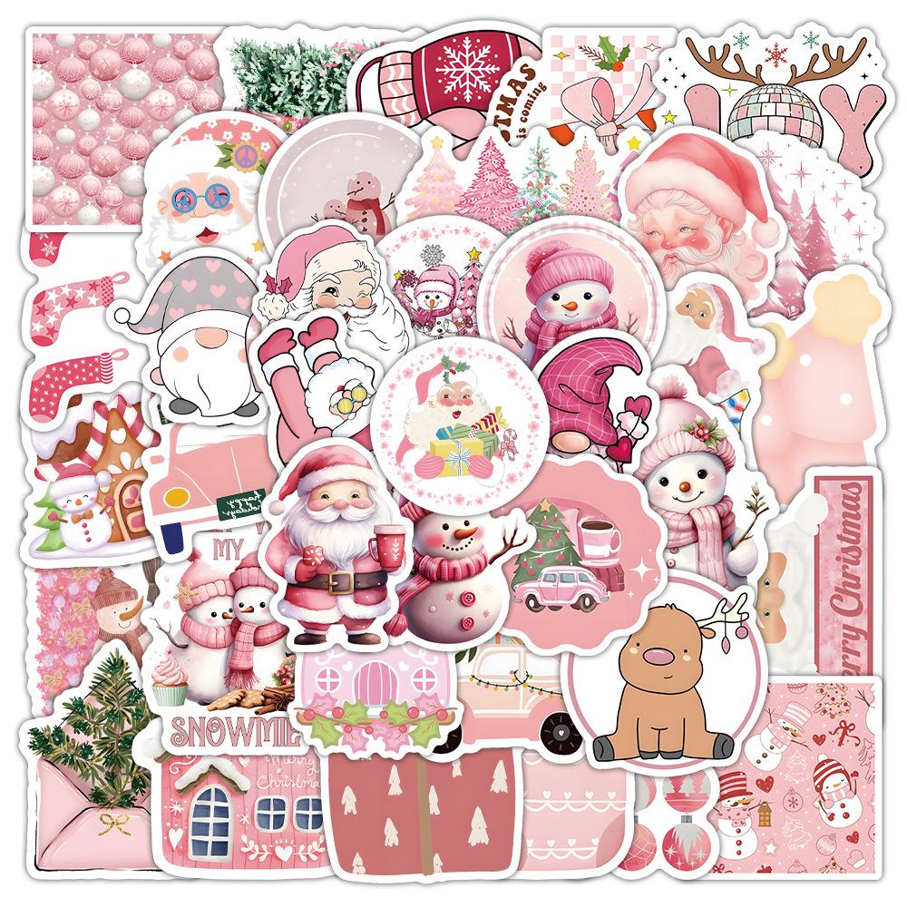103 Cute Cartoon Animal Christmas Stickers for Envelopes, Gift Bags, and Water Cups