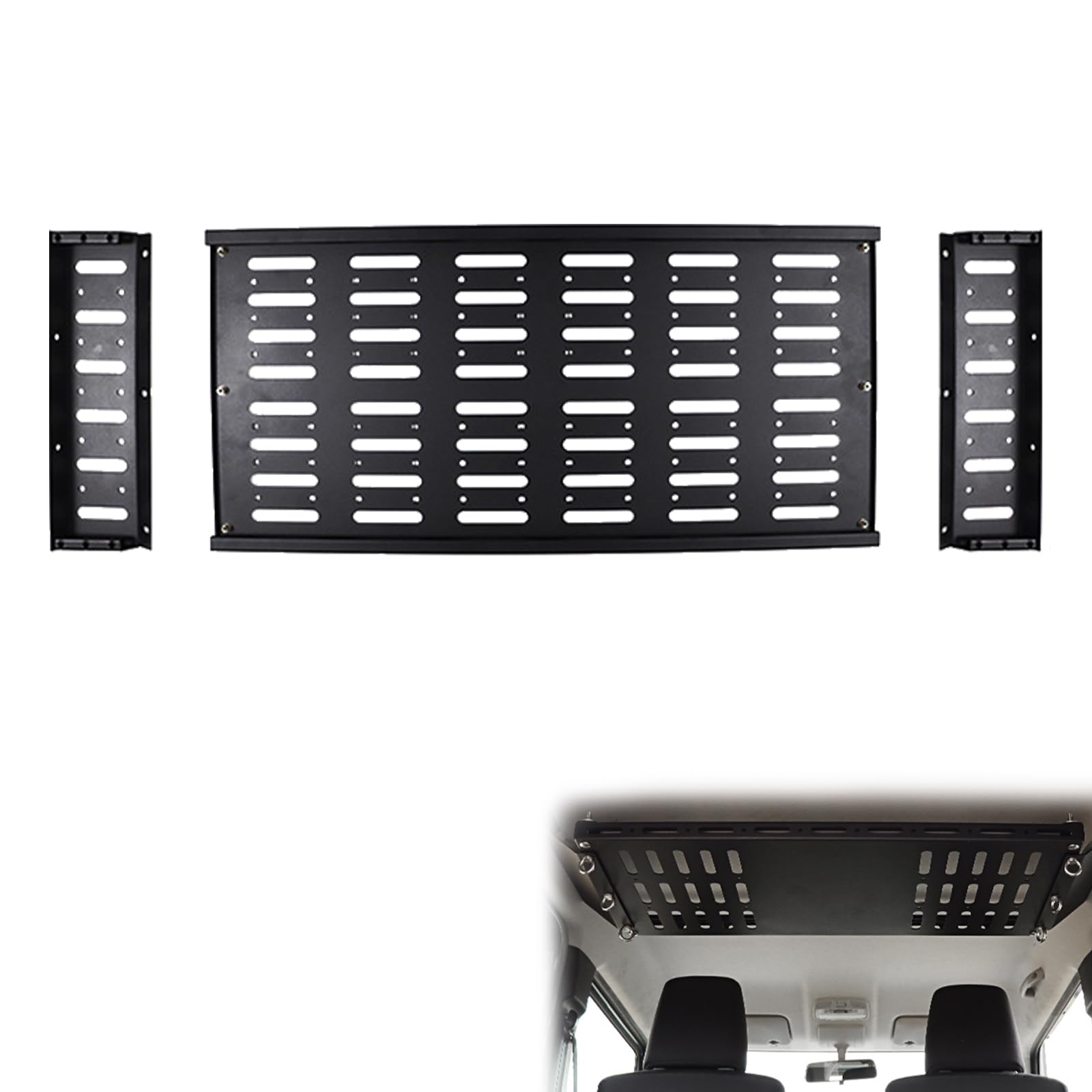 

SYAYOUHIN Внутреннее расширение крыши Автомобильный багажник на крышу задней двери для модификации Suzuki Jimny Сохраняет заднее сиденье Совместим с рамой, JB64/JB74