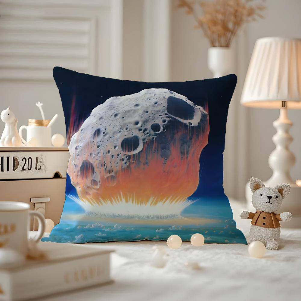 Wayne Barlowe Cushion Cover Anti-dustmite Pillowcase Invisible Zipper Silky Short Plush Sofa Cushion Cover