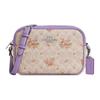 Jamie 22 Iconico Stampa Floreale Color Block Design Tela Rivestita Borsa per Fotocamera Borsa a Tracolla Piccole Borse da Donna Beige Viola CAT03-SVSAS