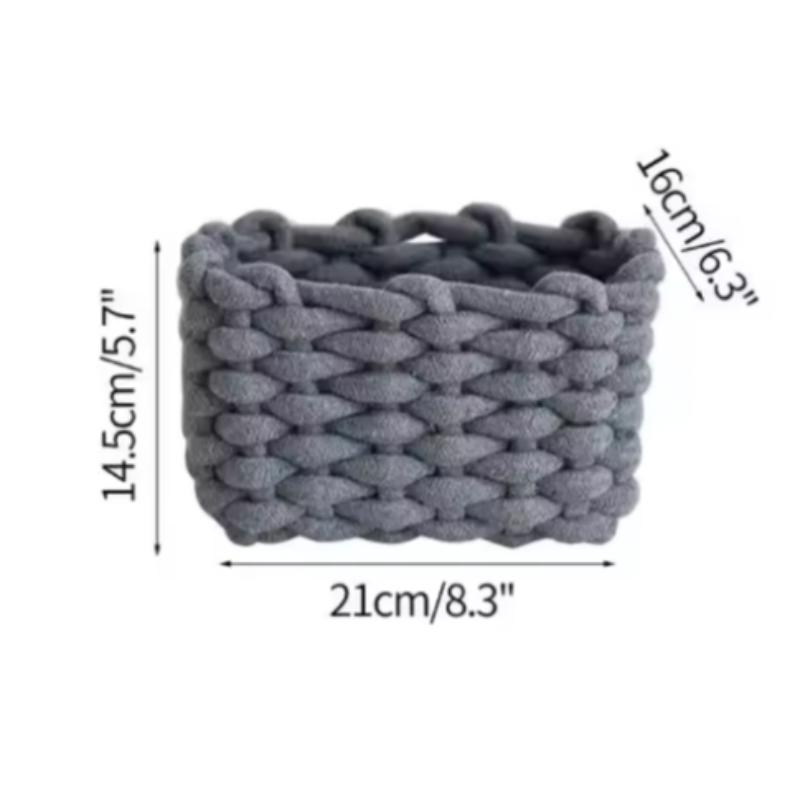 

Rustic Retro Desktop Storage Basket Makeup Brush Desktop Sundries Organizer for Bread Candy Fruit Vegetable 1PC