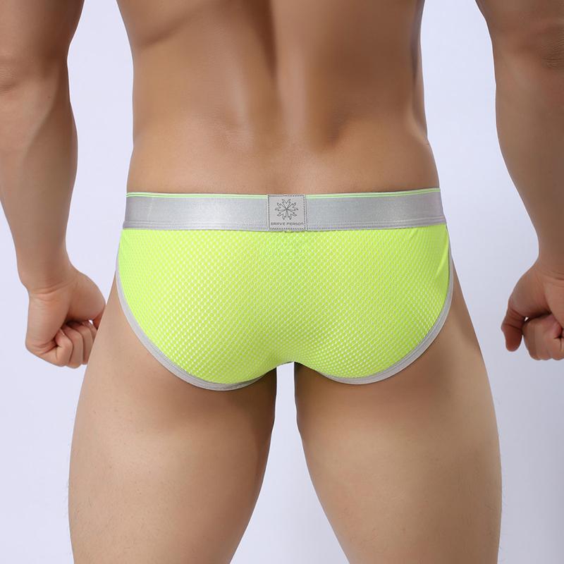 Herren Niedrig sitzende Atmungsaktive Mesh Slips Fitness Sport Bequeme Tanga Unterwäsche Tägliche Unterhosen