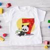 Childrens Birthday Number 19 Panda Animal Cartoon Shirt Tshirt Boys and Girls Birthday Gift Baby Clothes 19 Years Old