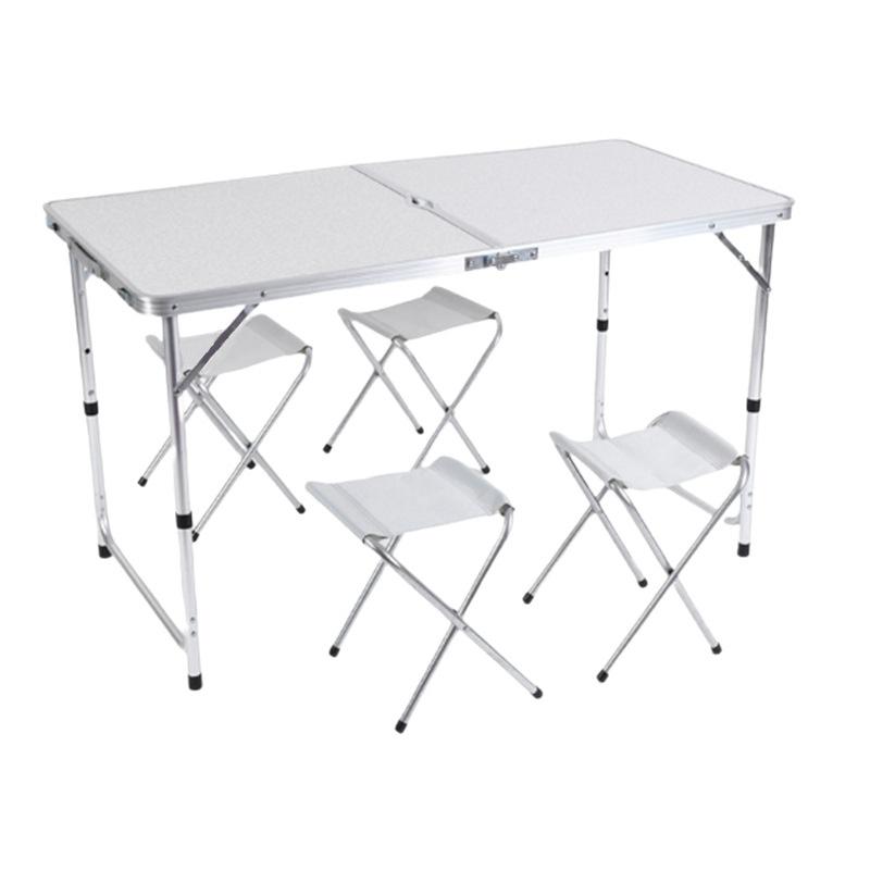 1Pcs Portable Folding Table Height Adjusted Aluminum Alloy Foldable Desk Backpacking Outdoor Furniture For Rv Garden Camping