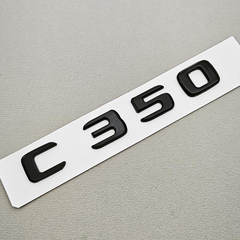 3D ABS Car Letters C200 C220 C250 C300 Logo Rear Trunk Badge Emblem Sticker For Mercedes Benz C Class W201 W202 W203 W204 W205