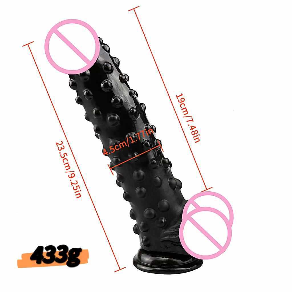 Coarse Dildo Female Masturbator Granule Massage Soft Dildo Adult Sex Toy