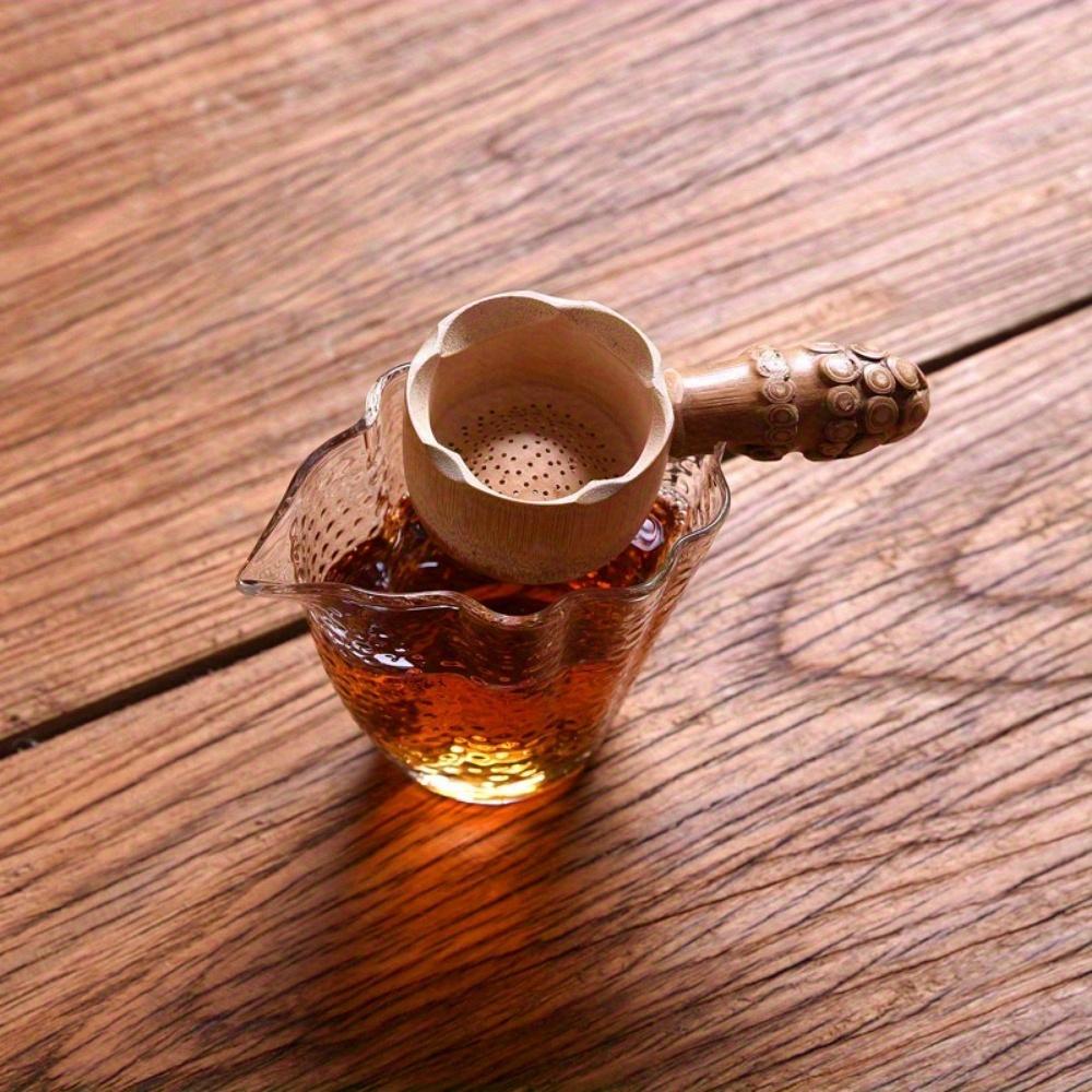 2 ks Bambusové Dřevěné Čajové Sítko Síťka Čajové Sítko Japonský Styl Čajový Obřad Opakovaně Použitelné Sítko Síťky Sítka Kuchyňské Doplňky