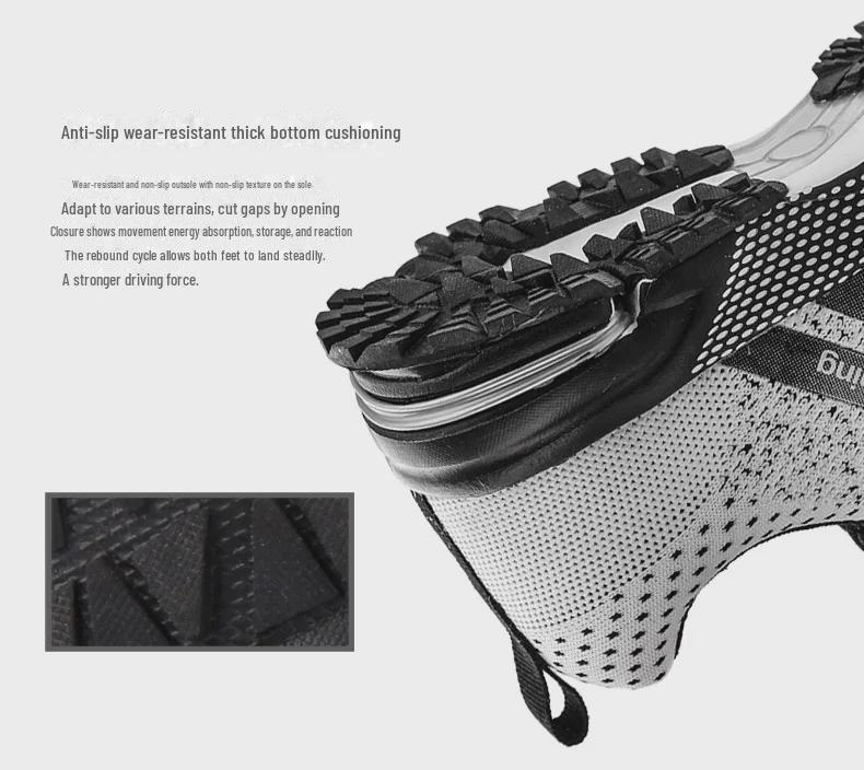 Men's Large Size Casual Sports Shoes - Breathable Fly Woven Popcorn Sneakers