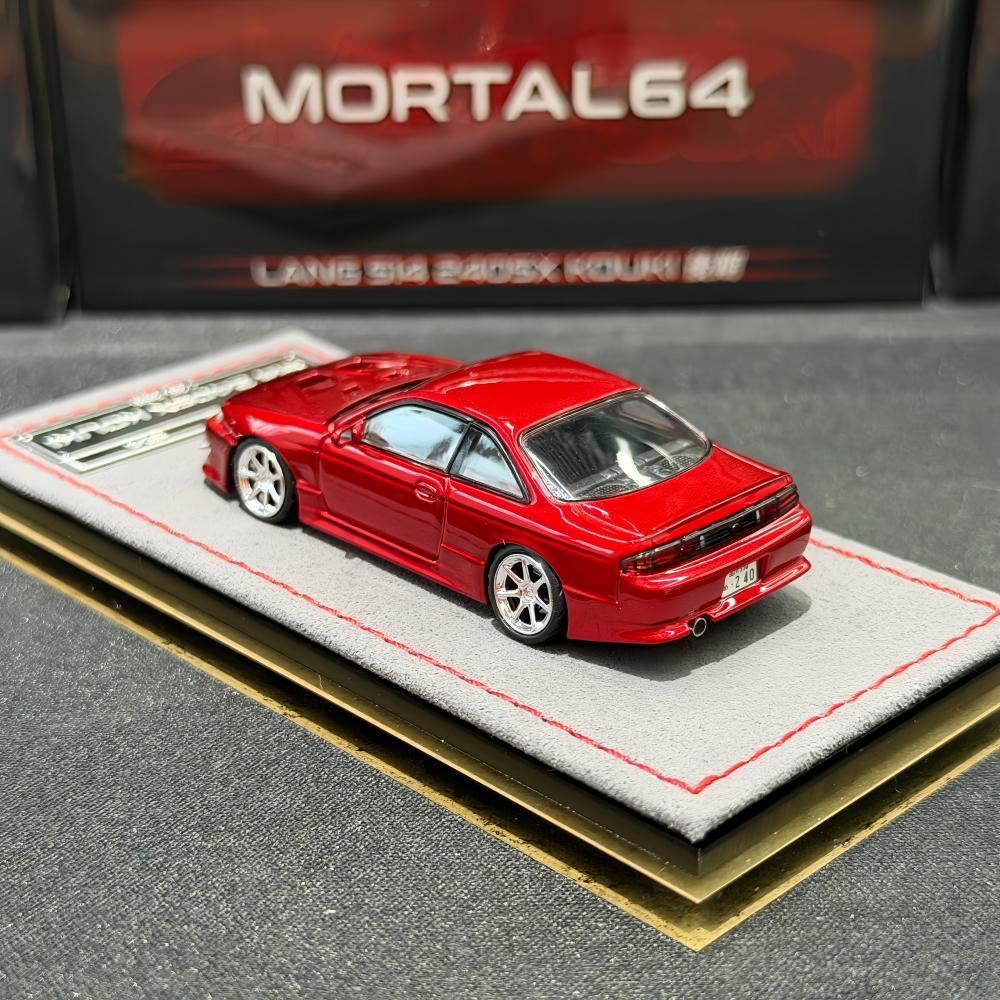 AAYP1 Mortal 1:64 S14 240SX KOUKI HEC Exhibition Limited Alloy Die-cast Car Model