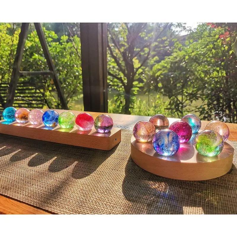 Fantasy Bunter Glassternball Leuchtender Planet Astronomie Planeten Kugel Fantastischer Stil Heimdekoration Kosmisches Modell Kindergeschenk