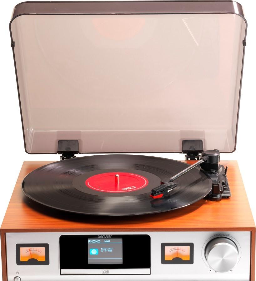 Pikap Denver MRD-52 FM ve DAB+ Radyo, CD çalar, açık ahşap, Denver