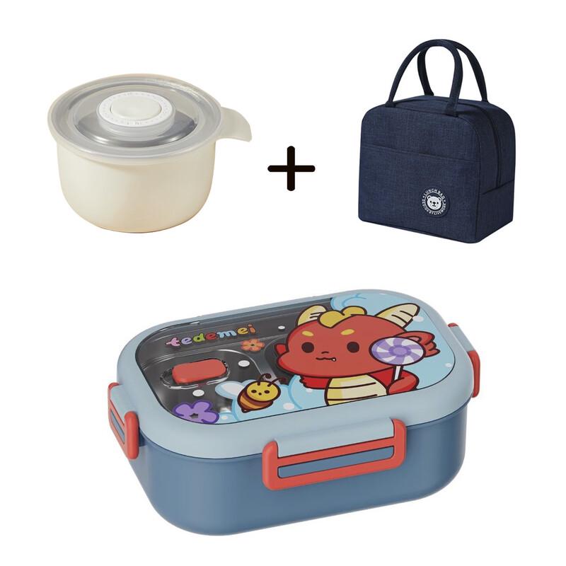 Zhi Shi 304 Stainless Steel Kids Cartoon Lunchbox Set