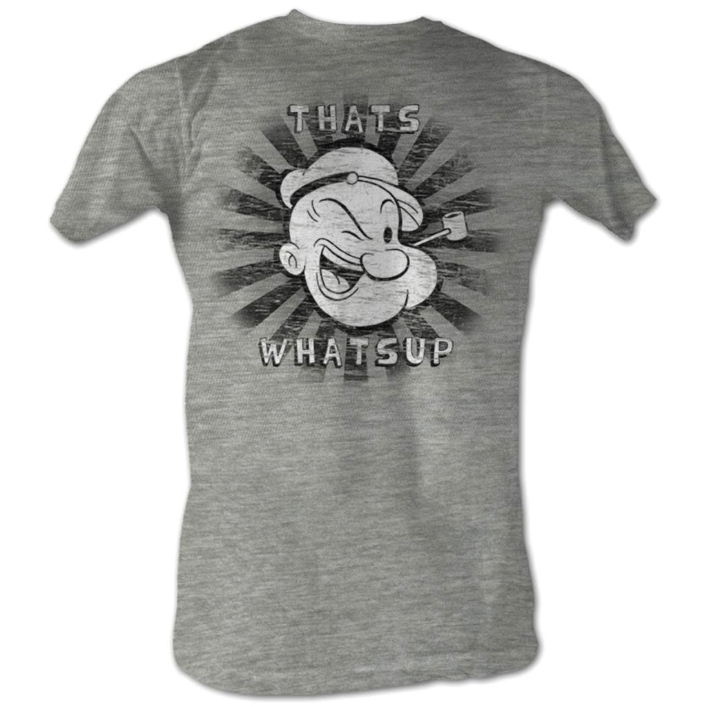 Popeye Comics That?S Whats Up Adult Short Sleeve T Shirt S M