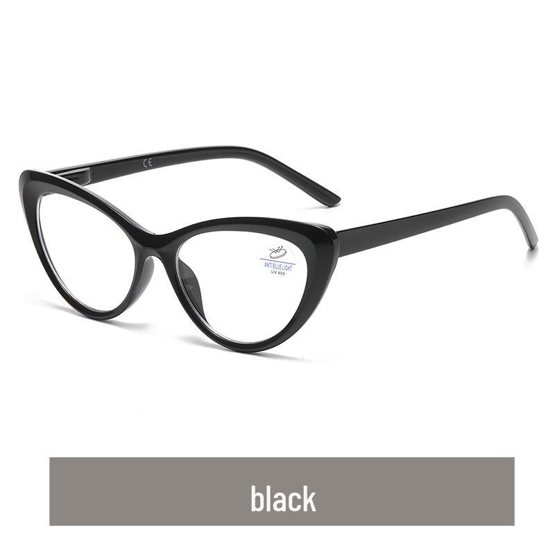 New Fashion Women's Anti-Blue Light Reading Glasses with Bag – European & American Style, Floral Design, Anti-Presbyopia.