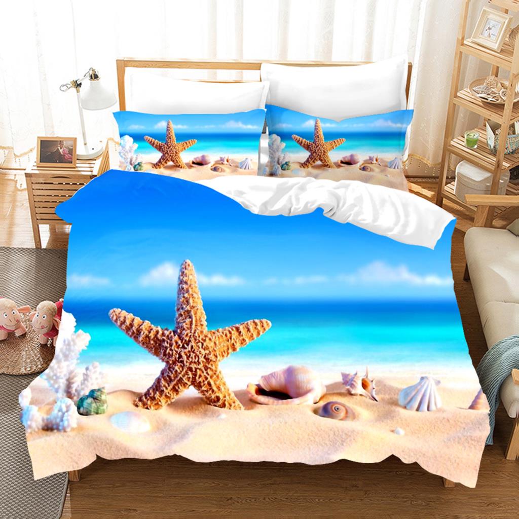 3D Peisaj de Vară Seturi de Lenjerie de Pat Set Husă de Plapumă cu Față de Pernă Twin Full Queen King Lenjerie de Pat Husă de Plapumă