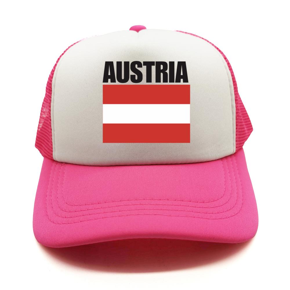 Cappellino da Baseball Bandiera Austriaca Fresco Estivo Unisex Rete Traspirante Cappello per Fan del Paese Cappellino Trucker Unisex Cappellini in Rete Traspirante per Esterno