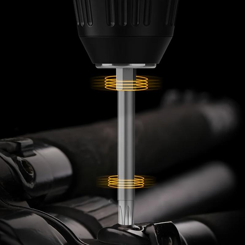 8pcs Hollow Plum Blossom Screwdriver Head 100mm Long S2 Hexagonal Handle Screwdriver Screwdriver Bit Electric Tool Drill Set