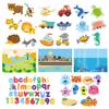 Summer Baby Bath Toys Alphanumeric Letter Animal Puzzle Soft Eva Kids Baby Bathroom Water Toys Baby Toys For 0 12 Months 1 Years