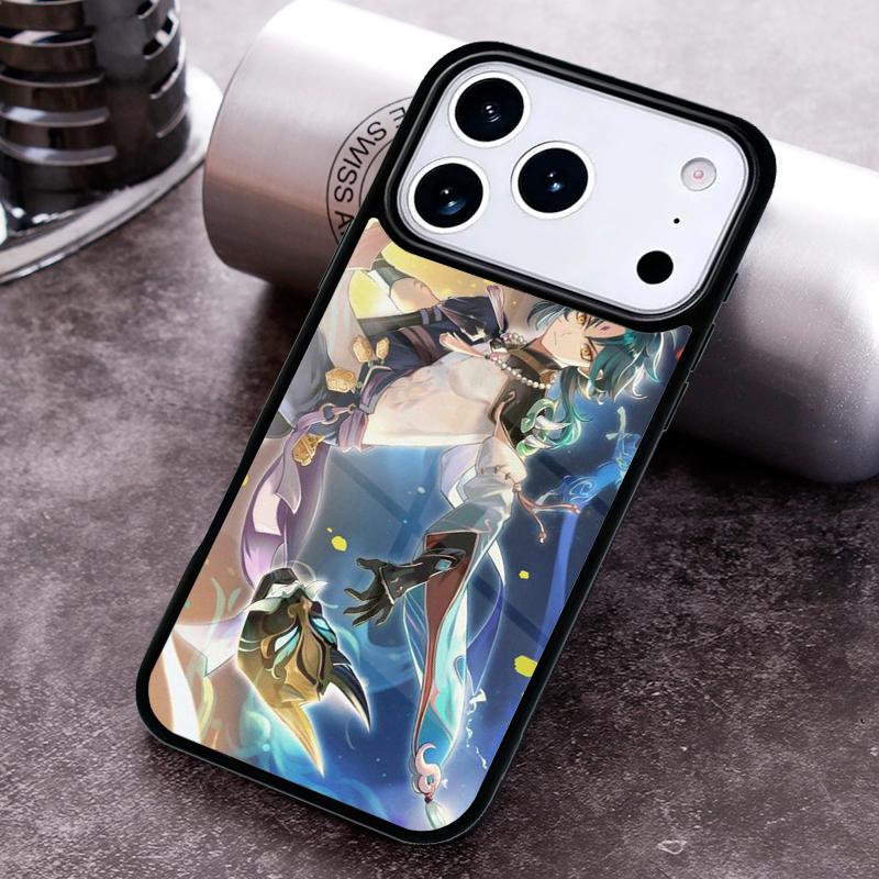 Genshin Impact Xiao soft Phone Case for iPhone 17 16 15 Pro Max Air 14 13 12 11 Plus Shockproof Cover