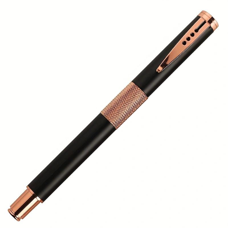 Stylo signature en métal de luxe de haute qualité, stylo à bille pour l'écriture professionnelle (encre noire)