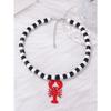 1pc Fashionable Beaded Lobster Pendant Necklace, Versatile Beach Vacation Style