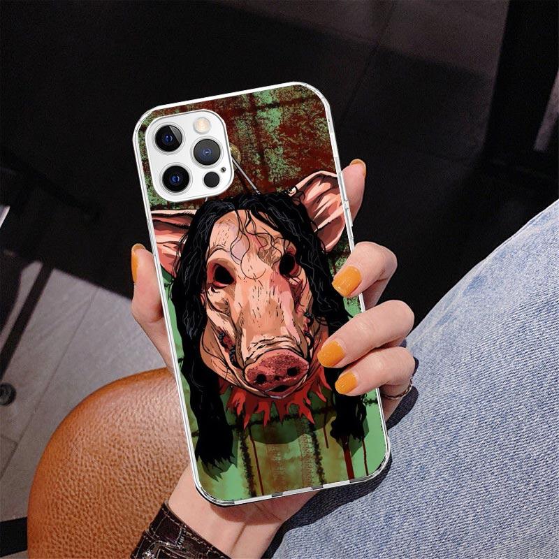 The Jigsaw Killer Horror Phone Case For iPhone 17 Air 16 Pro Max 16E 15 + 14 Plus 11 12 13 Mini 7 8 SE Gift Print Cover Fundas 1