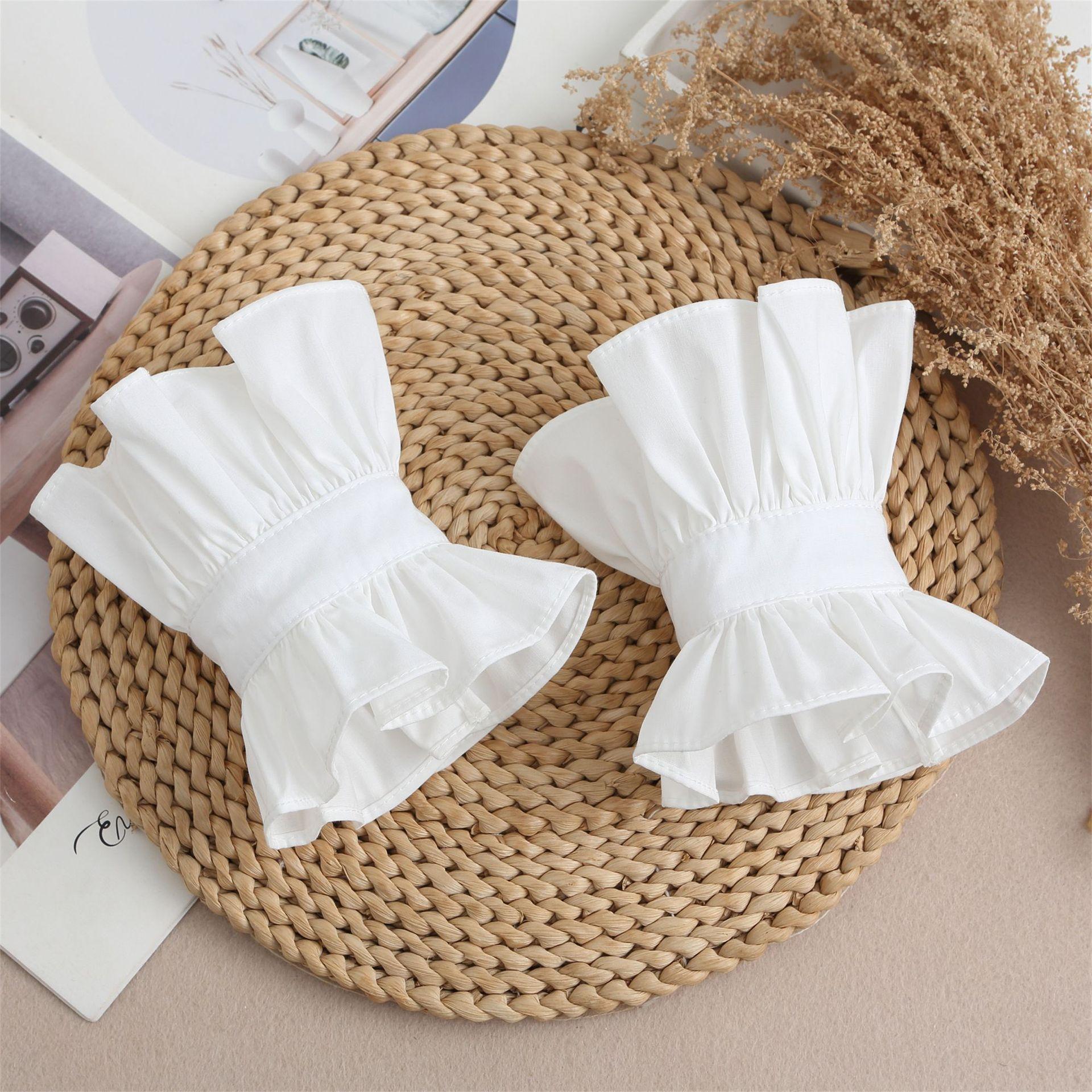 

Модная рубашка Съемные манжеты Ложные рукава Кружевная сетка Украшения Женские плиссированные ложные манжеты Свитер Блузка Утеплители для запястий