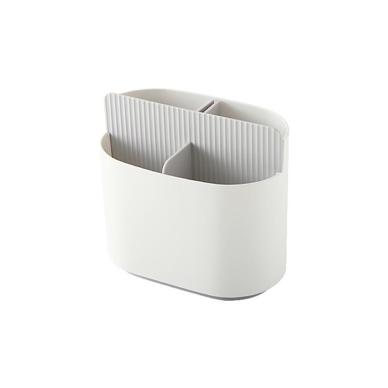 

Damon s Chopstick Holder Kitchen Chopstick Cage Draining RackSpoon and Chopstick Storage Box Plastic white