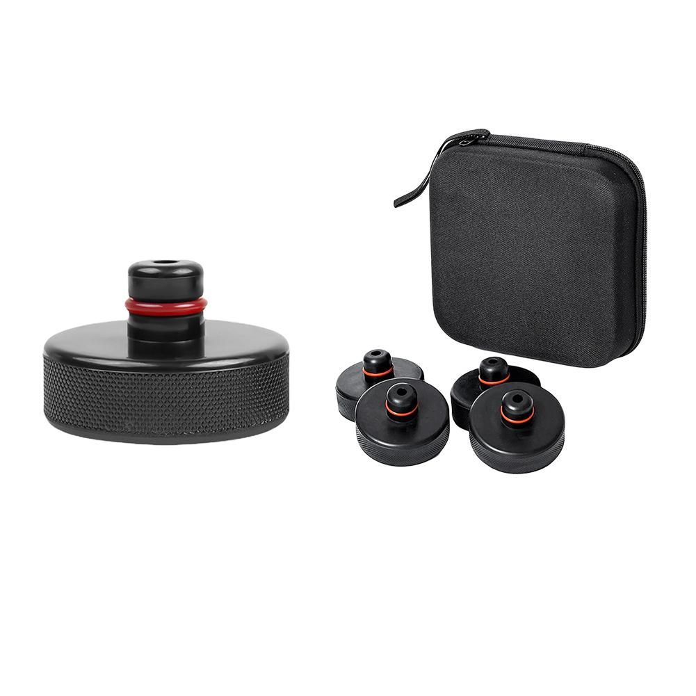 1/4 st Domkraft Stötdämpande Pad Slitstark Hjuldomkraft Gummimatta Bil Domkraft Gummistöd för Tesla Model Y för Tesla Model 3