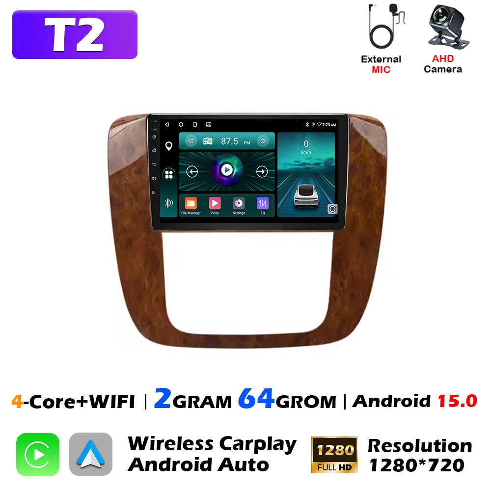 Android 15 Car Radio For GMC Yukon Sierra Chevrolet Tahoe 2007-2012 Carplay Multimedia Video Player Navigation GPS Stereo WIFI4G Anj123