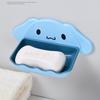 Sanrio Cartoon Whale Shaped Soap Dish Wall Mounted Double Layer Storage Rack For Bathroom Sink Countertop Organization