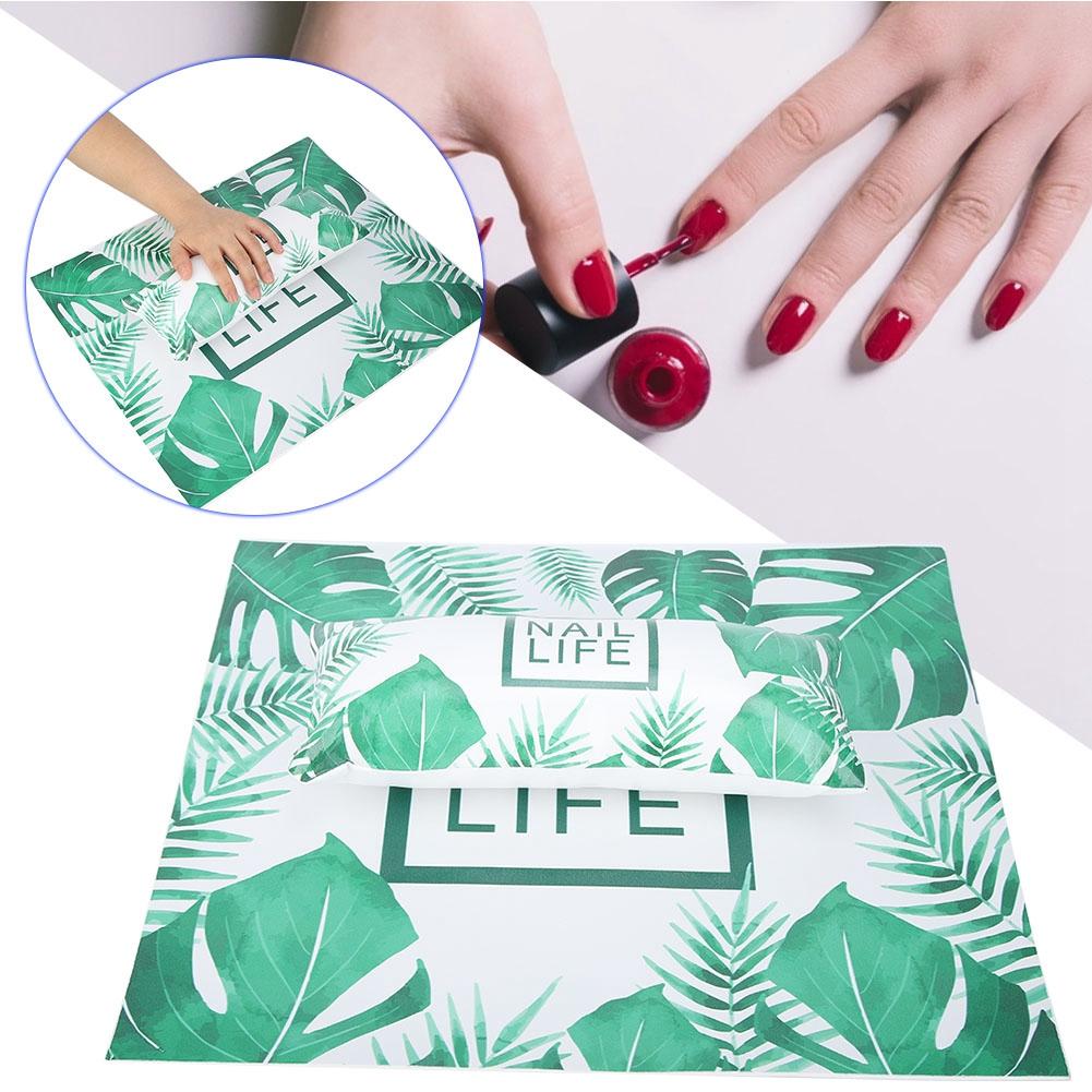 Nail Art Hand Set Hand Arm Rest Holder Cushion Washable Manicure Table Mat Marble
