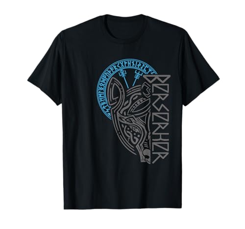 Berserk Bear Warrior Odin Runes Nordic Compass Viking T-Shirt