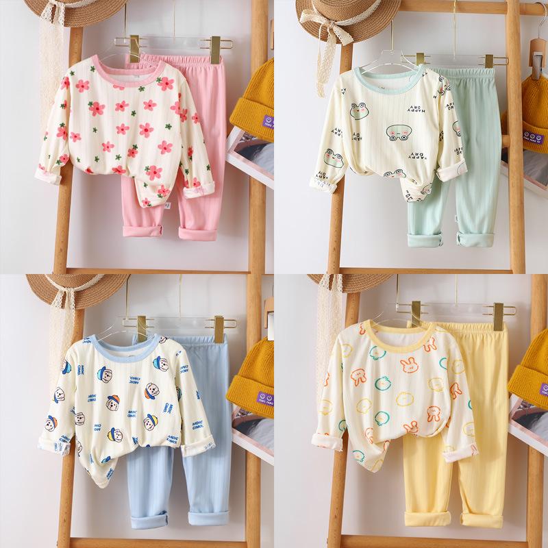 Autumn/Winter Pajama Set for Kids: Boys & Girls Long Sleeve Sleepwear